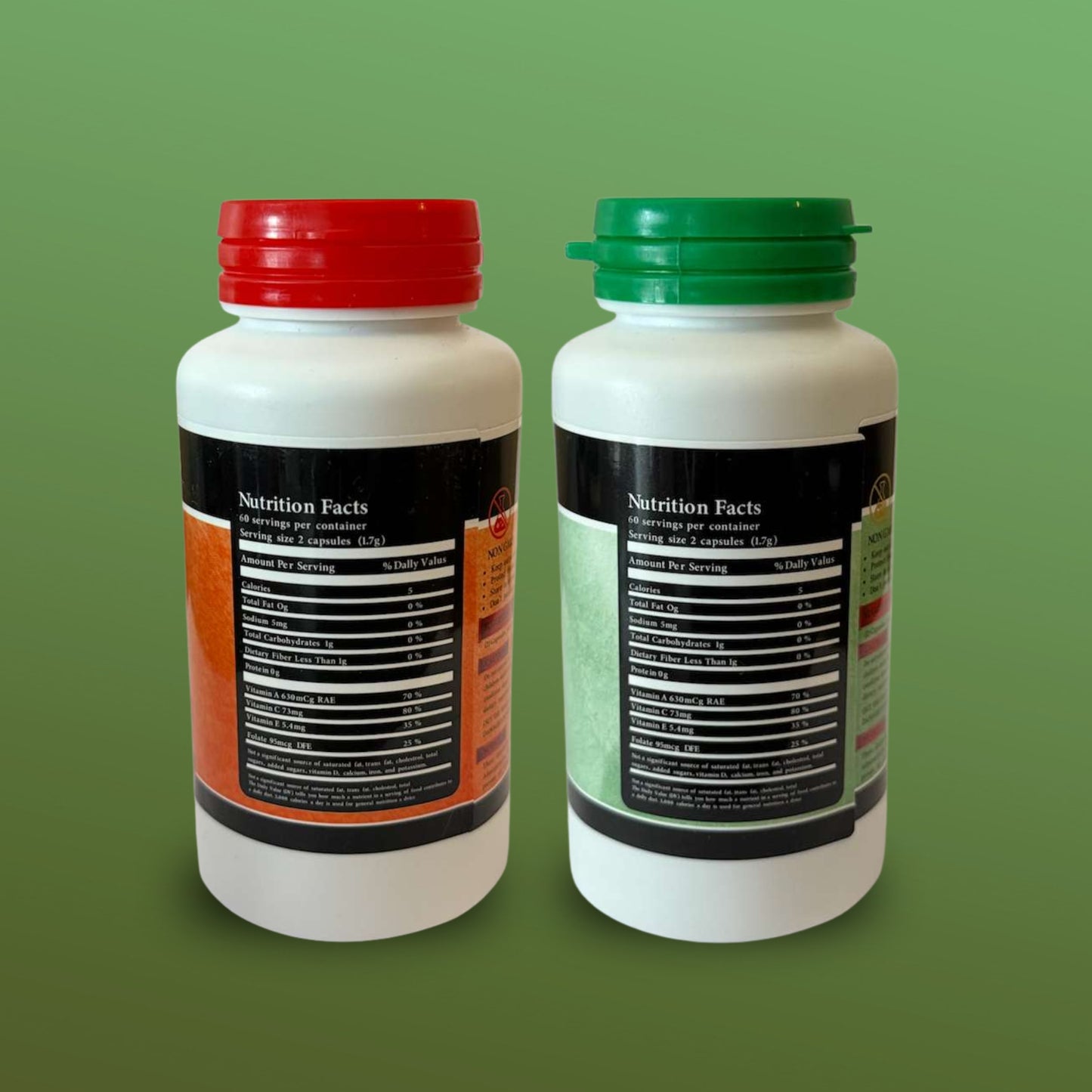 Daily Fruits & Daily Veggies Whole Produce Capsules – Complete Whole Food Nutrition (120 Capsules Each)