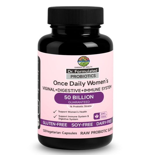Dr. Formulated Probiotics for Women – 50 Billion CFU, Once Daily (120 Capsules)